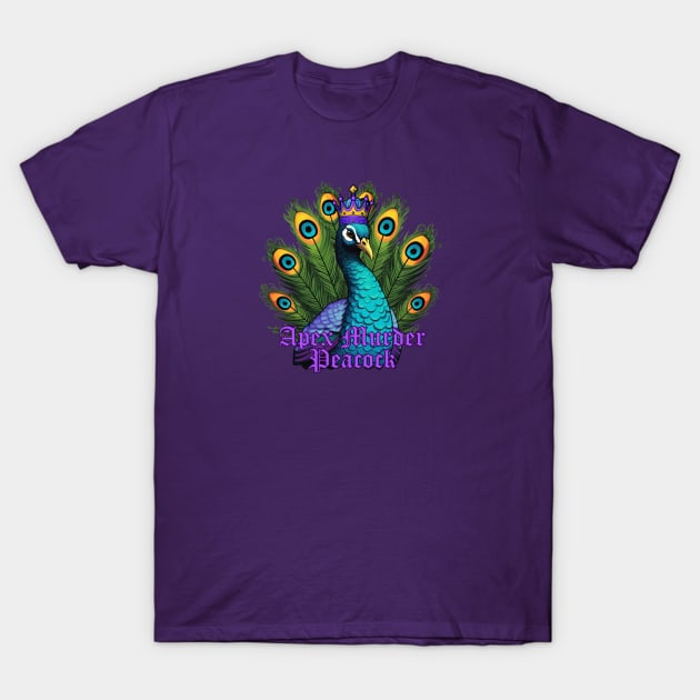 Apex Murder Peacock T-Shirt by Yotebeth